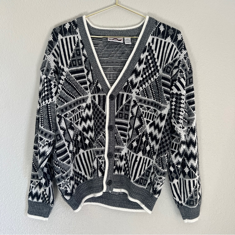 Vintage 80s / 90s Aztec Cardigan Sweater